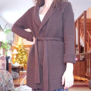 Cotton Wool Brown Cardigan